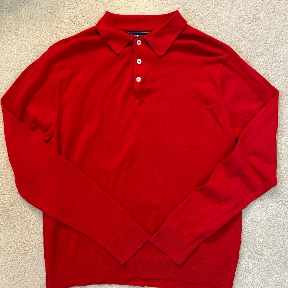 Abercrombie & Fitch Men’s Collared Long Sleeve